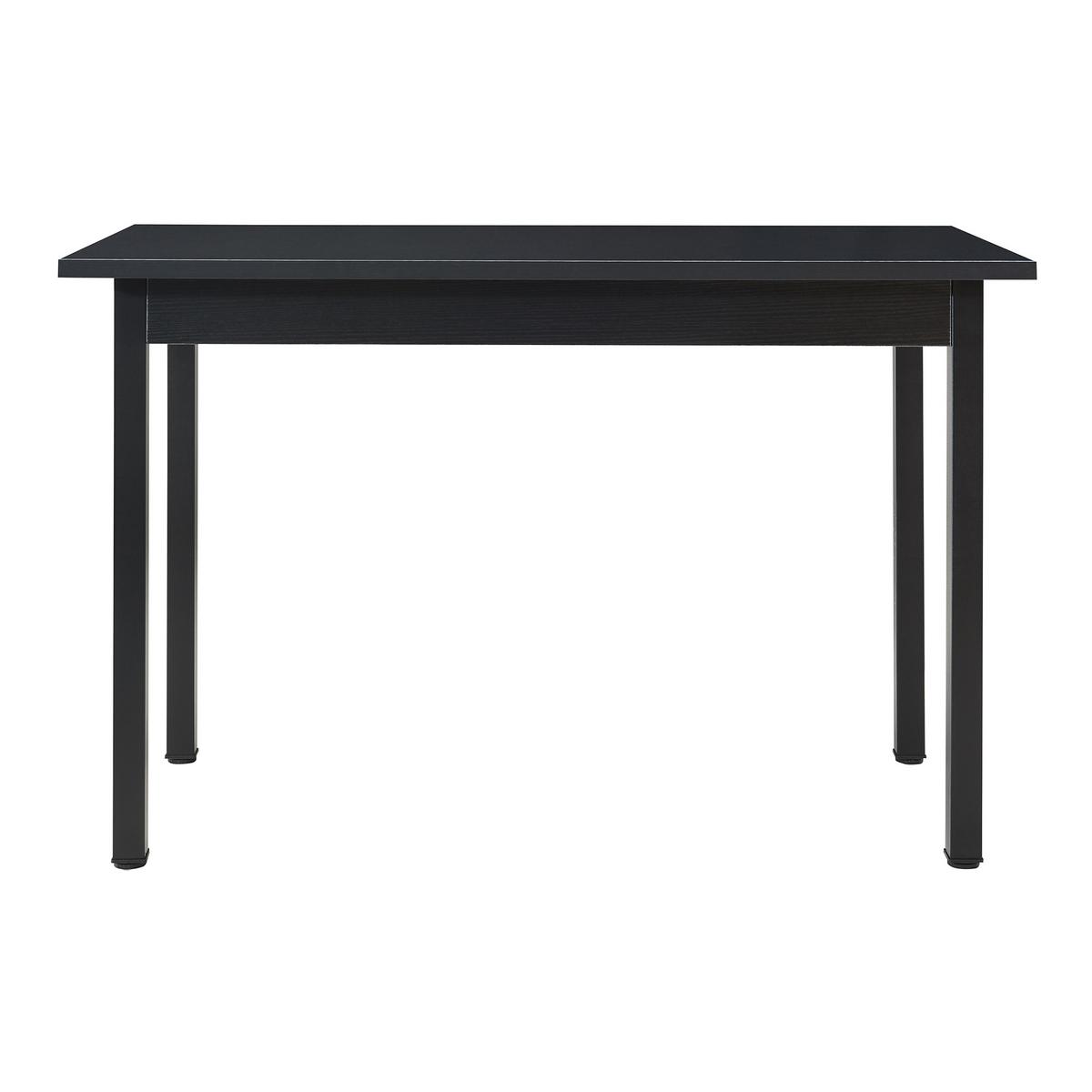ESSTISCH Den Haag - Schwarz, Holzwerkstoff/Metall (60/120/75cm) - [en.casa]