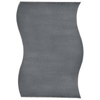 TEPPICH Dunkelgrau 160/230 cm Tangra - Dunkelgrau/Grau, Kunststoff (160/230cm) - Beliani