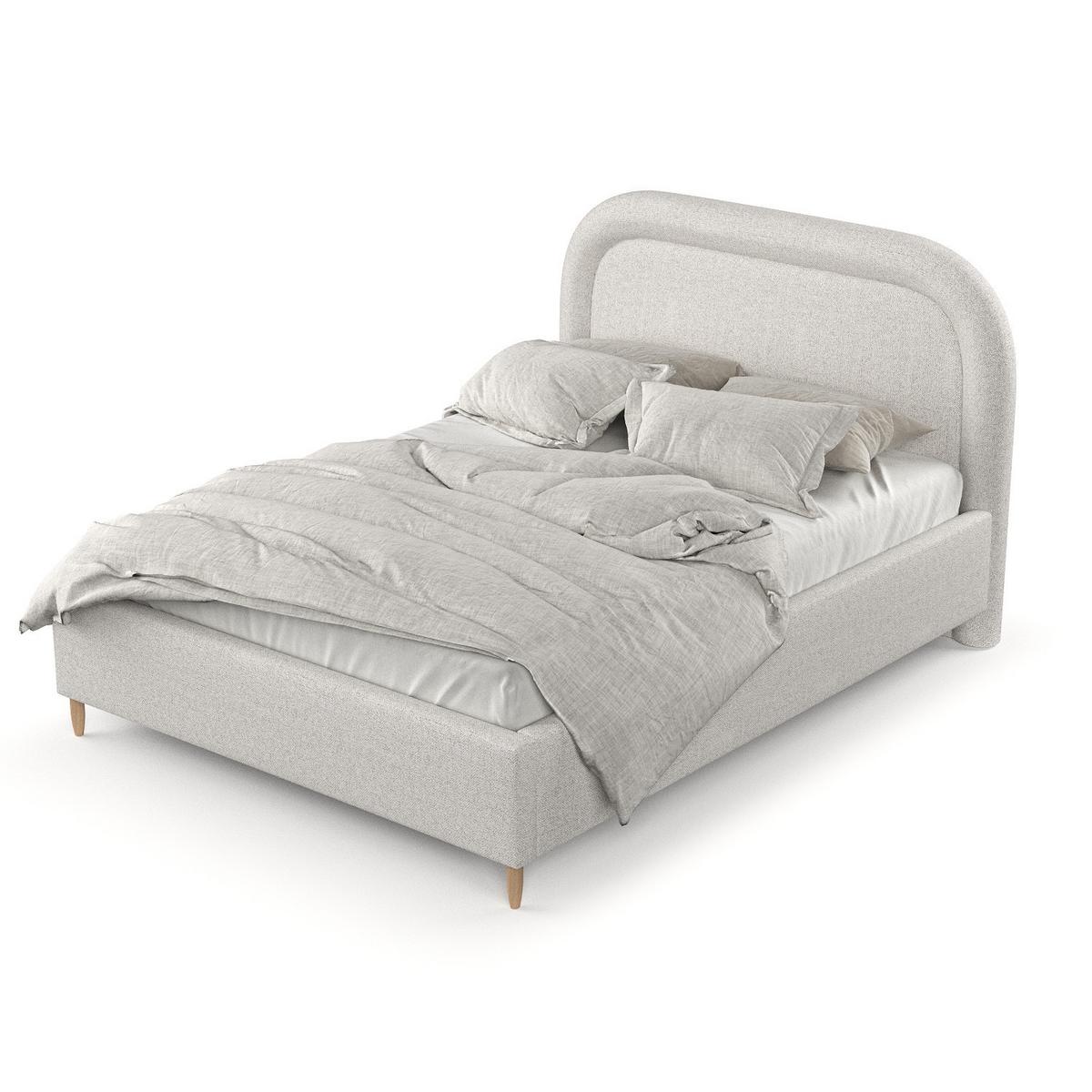 POLSTERBETT Zoya 160/200 cm Hellbeige im Riva Stoff - Beige/Naturfarben, Holz/Holzwerkstoff (160/200cm) - AltaBeds