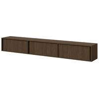 LOWBOARD Vero mit 3 Türen, hängend oder stehend, 230 cm, Walnussfarben - Walnussfarben, Holzwerkstoff (230/40/35cm) - Beautysofa