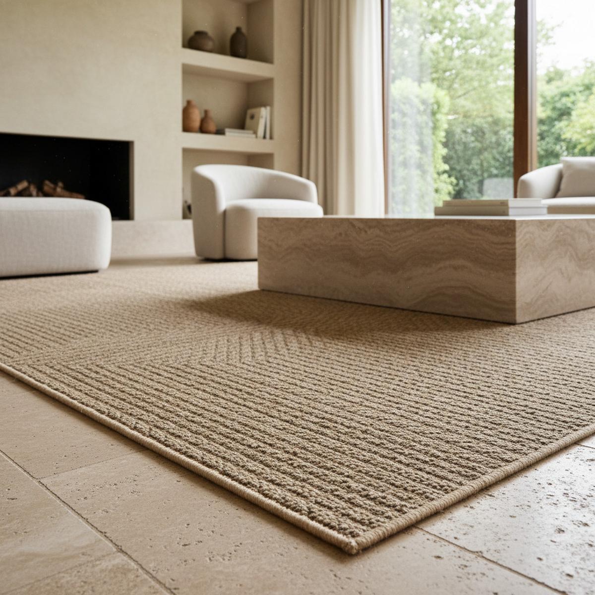TEPPICH Outdoor ARLBERG in Beige, in Jute-Optik, aus Polypropylen, 160 x 230 cm - Beige, Textil (230/160cm) - KADIMA DESIGN