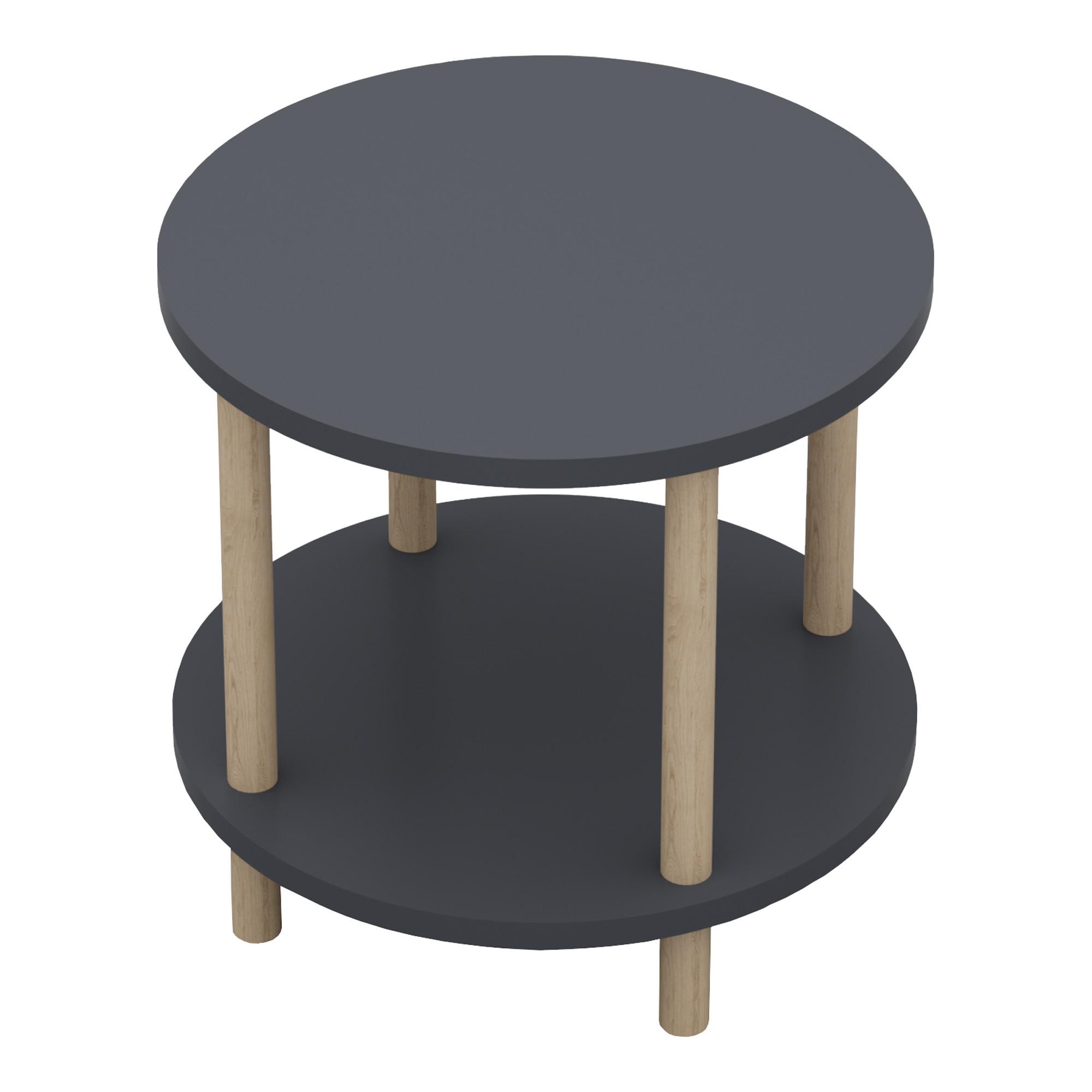 BEISTELLTISCH Ves - Grau, Holzwerkstoff (42/42/49cm) - [en.casa]
