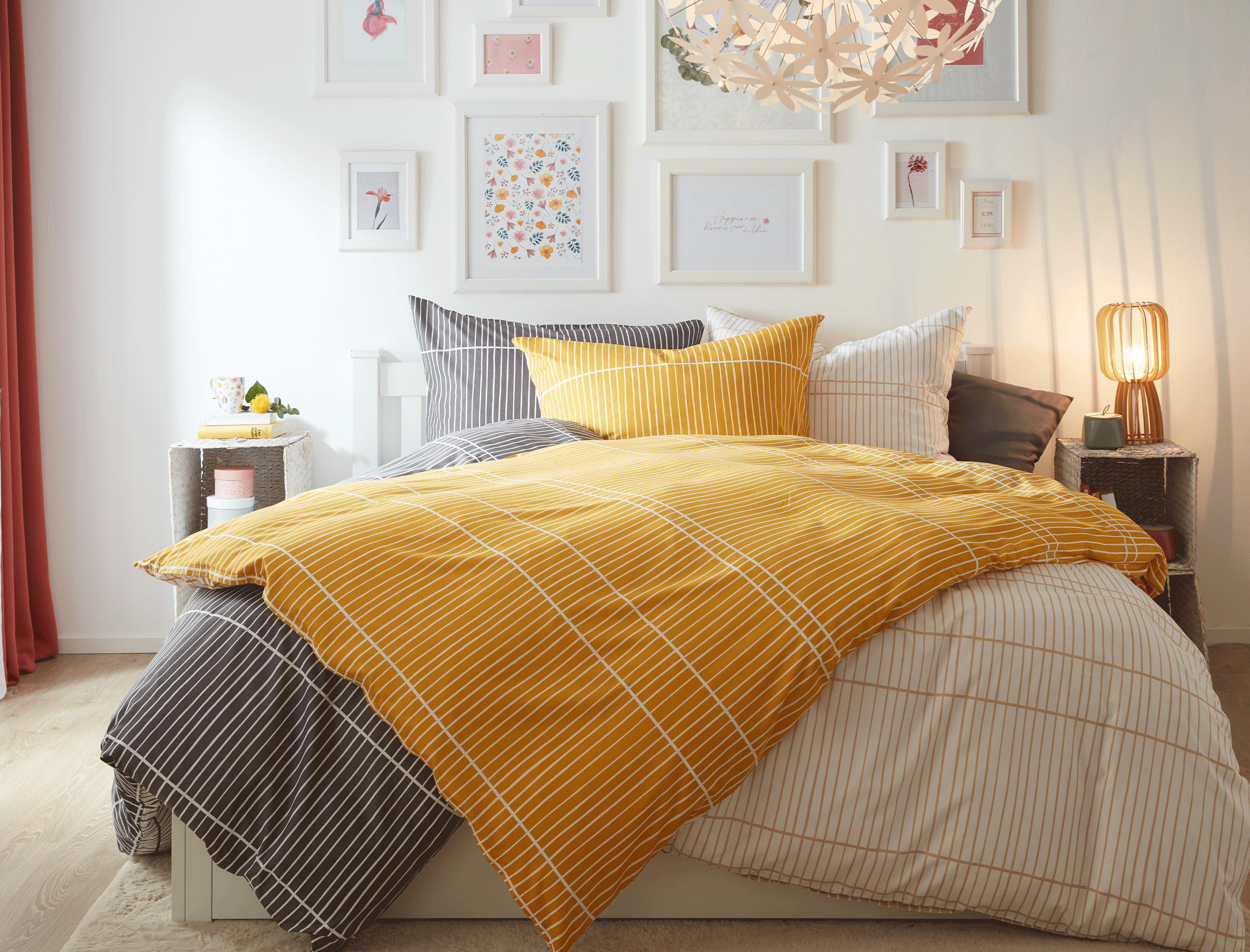 Große Auswahl an verschiedenen Bettwäschen von mömax