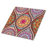SELBSTKLEBENDE Wandfliesen 9 Stück 30x30 cm - Wunderschönes Mandala - Multicolor, Textil (30/1.6/30cm) - TULUP