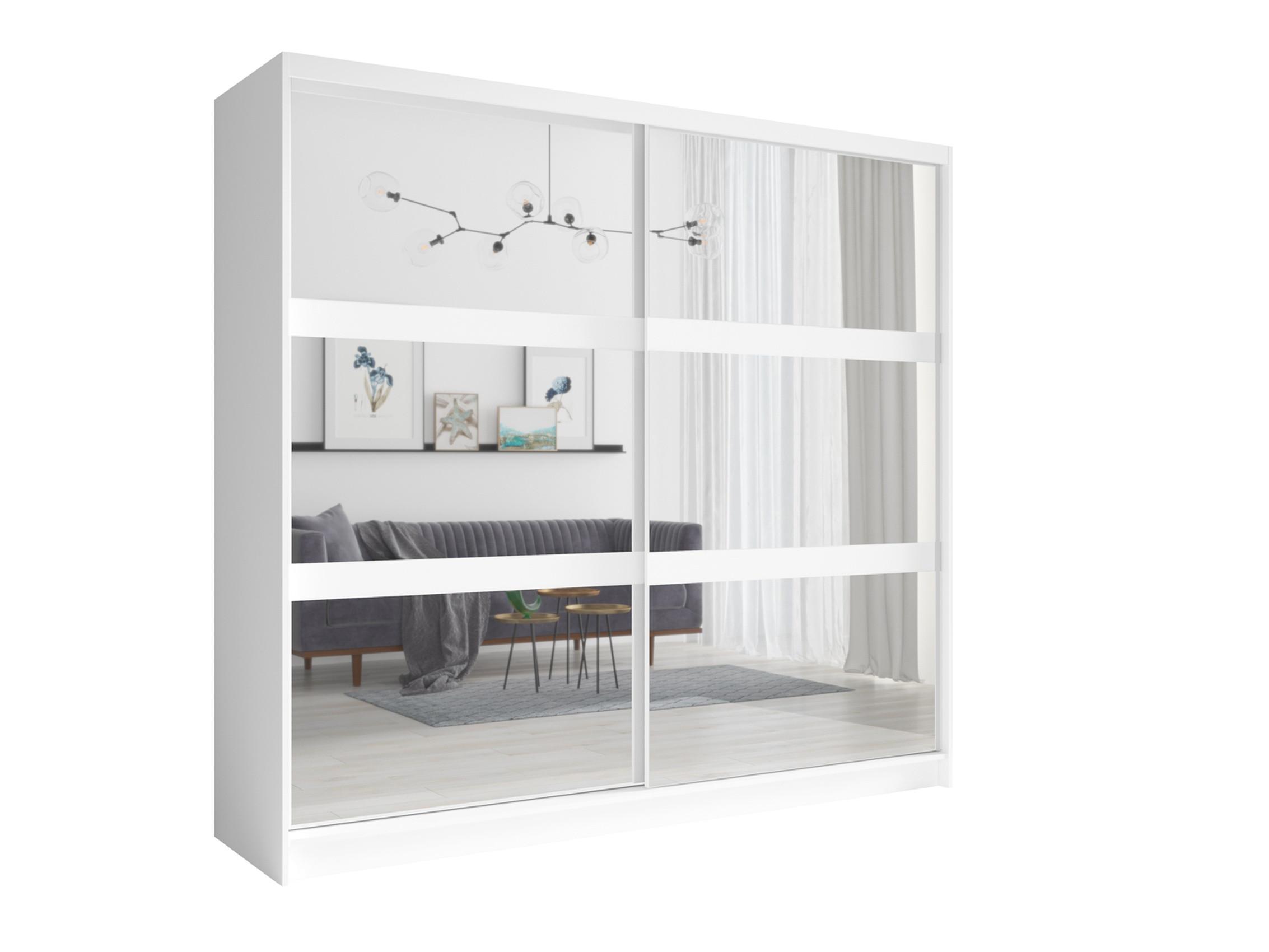 KLEIDERSCHRANK Weiß 230/215/62 - Weiß, Holzwerkstoff (230/215/62cm) - RAUMHIRSCH FURNITURE