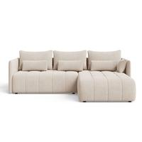 ECKSOFA Ardi Beige - Beige, Holz/Textil (245/182cm) - Graingold