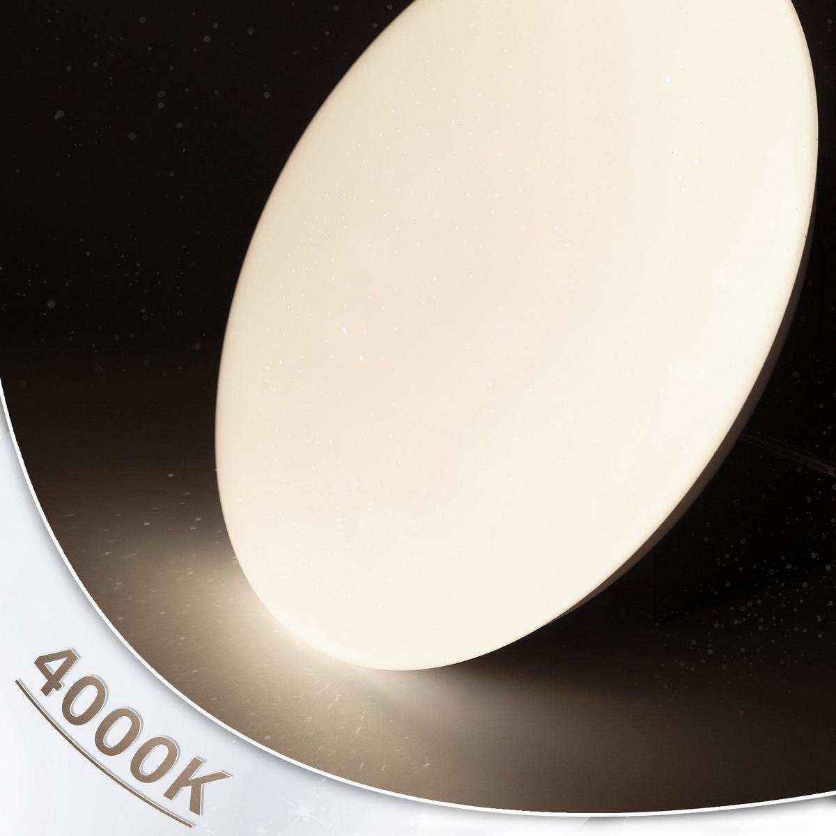 LED-2 DECKENLEUCHTE brot 4000K - Neutrallicht 17/17/7 cm - Weiß, Metall (17/17/7cm) - Nettlife