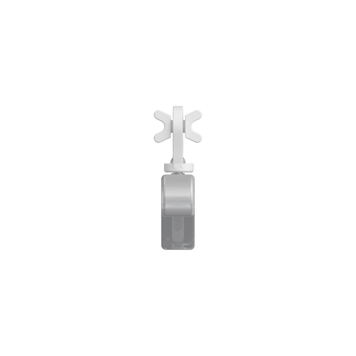 SCHLAUFENGLEITER UNIVERSAL, Glasklar, Packung 8 Stück - Transparent/Weiß, Kunststoff (6/2.4/1cm) - INTERDECO