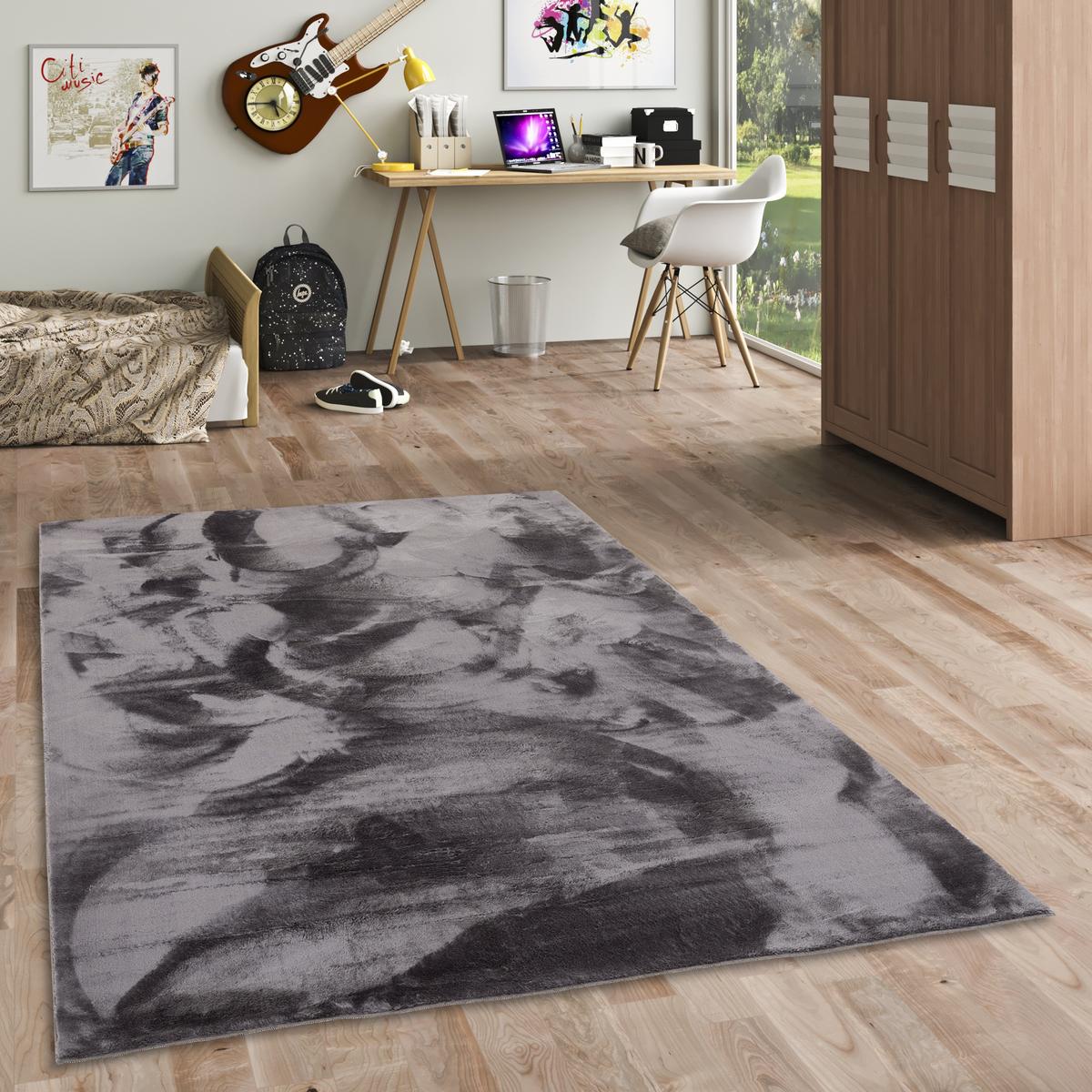 KINDER SUPER SOFT FELLTEPPICH PEARL KIDS - Anthrazit, Textil (200/290cm) - Pergamon