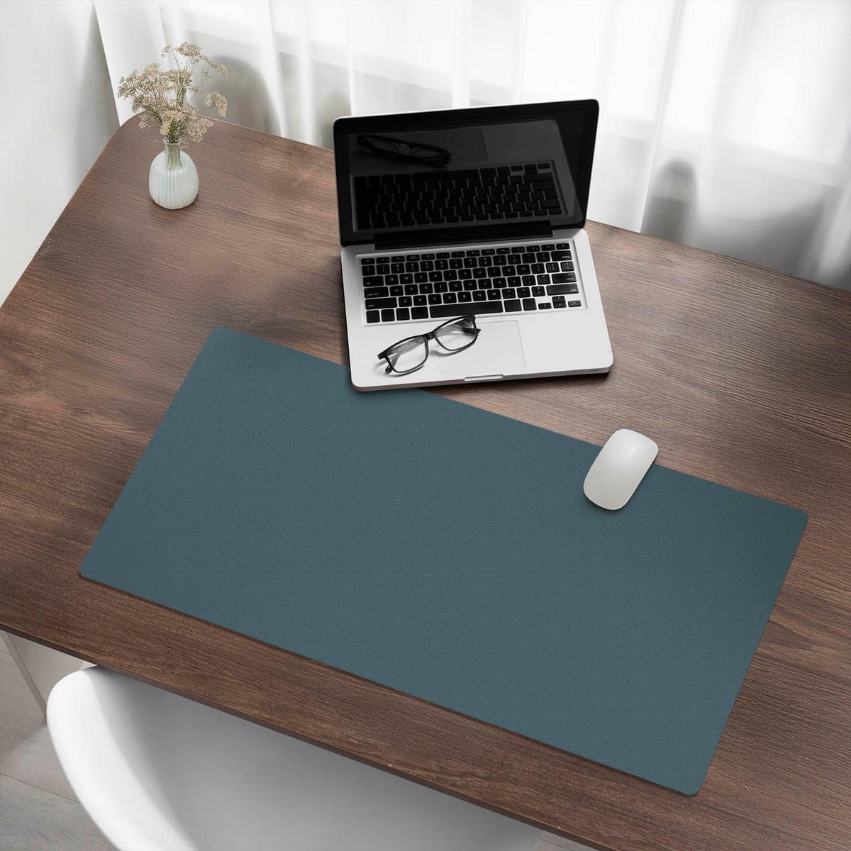 SCHREIBTISCHUNTERLAGE 90x45 cm Dark Blue - Dunkelblau, Kunststoff (90/45/1.6cm) - Wallfluent
