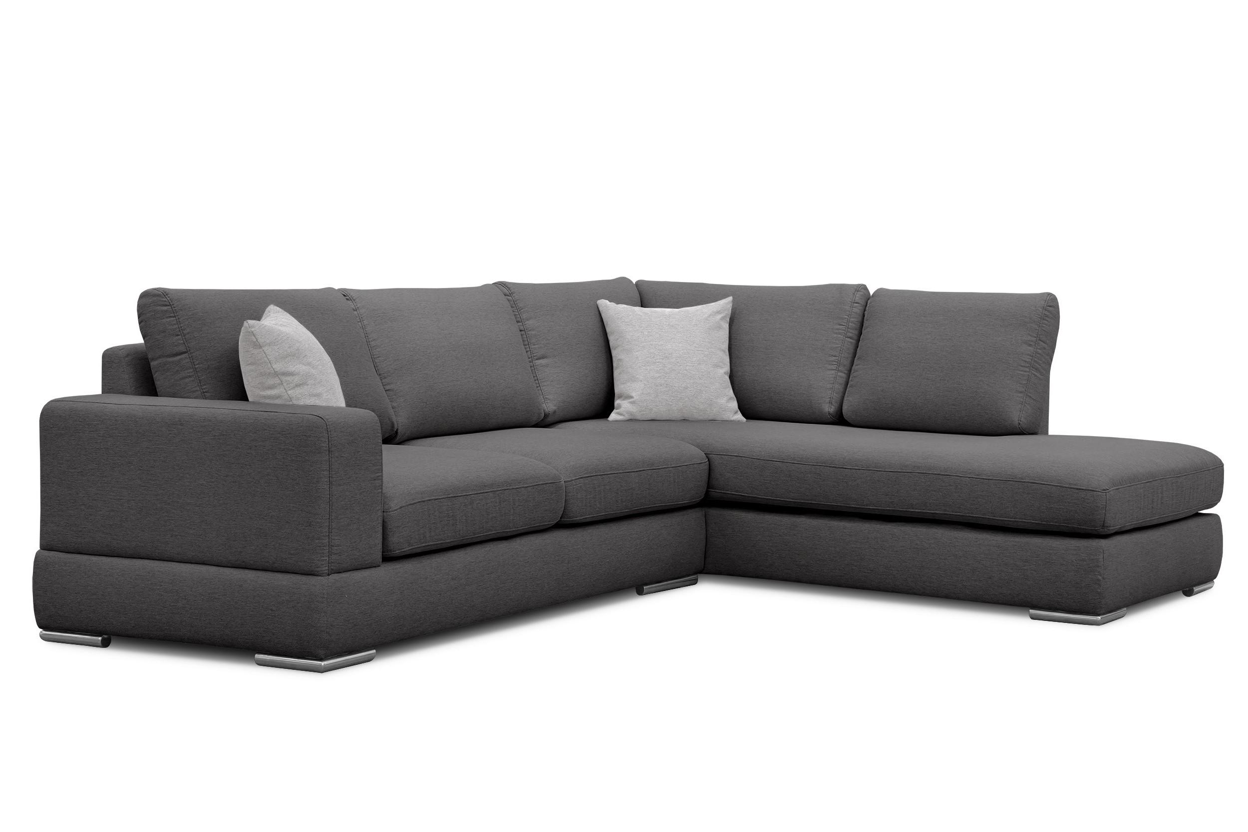 ECKSOFA OTTO 5-Sitzer, dunkelgrau - Dunkelgrau, Holzwerkstoff/Textil (279/219cm) - Wozimo