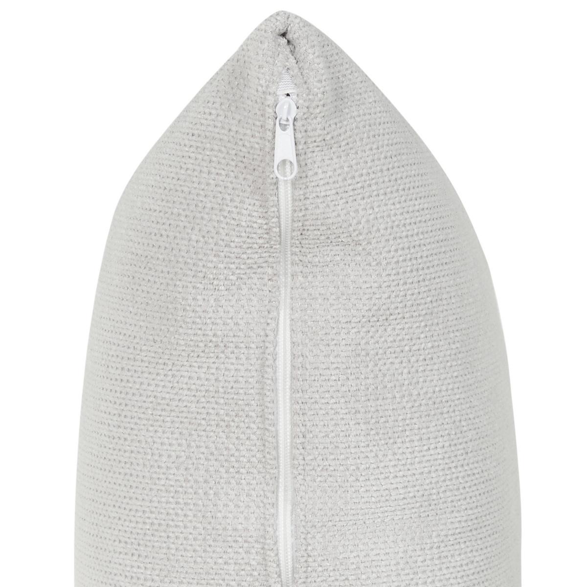 ECKFSOFA 5-Sitzer Stoff Hellgrau linksseitig Lofoten - Hellgrau/Schwarz, Textil (350/187cm) - Beliani