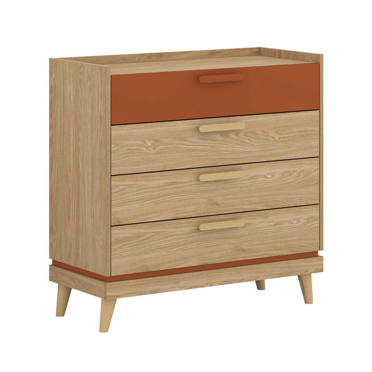 KOMMODE Sandy Holz - Braun, Holzwerkstoff (90/90/40cm) - Petits-meubles