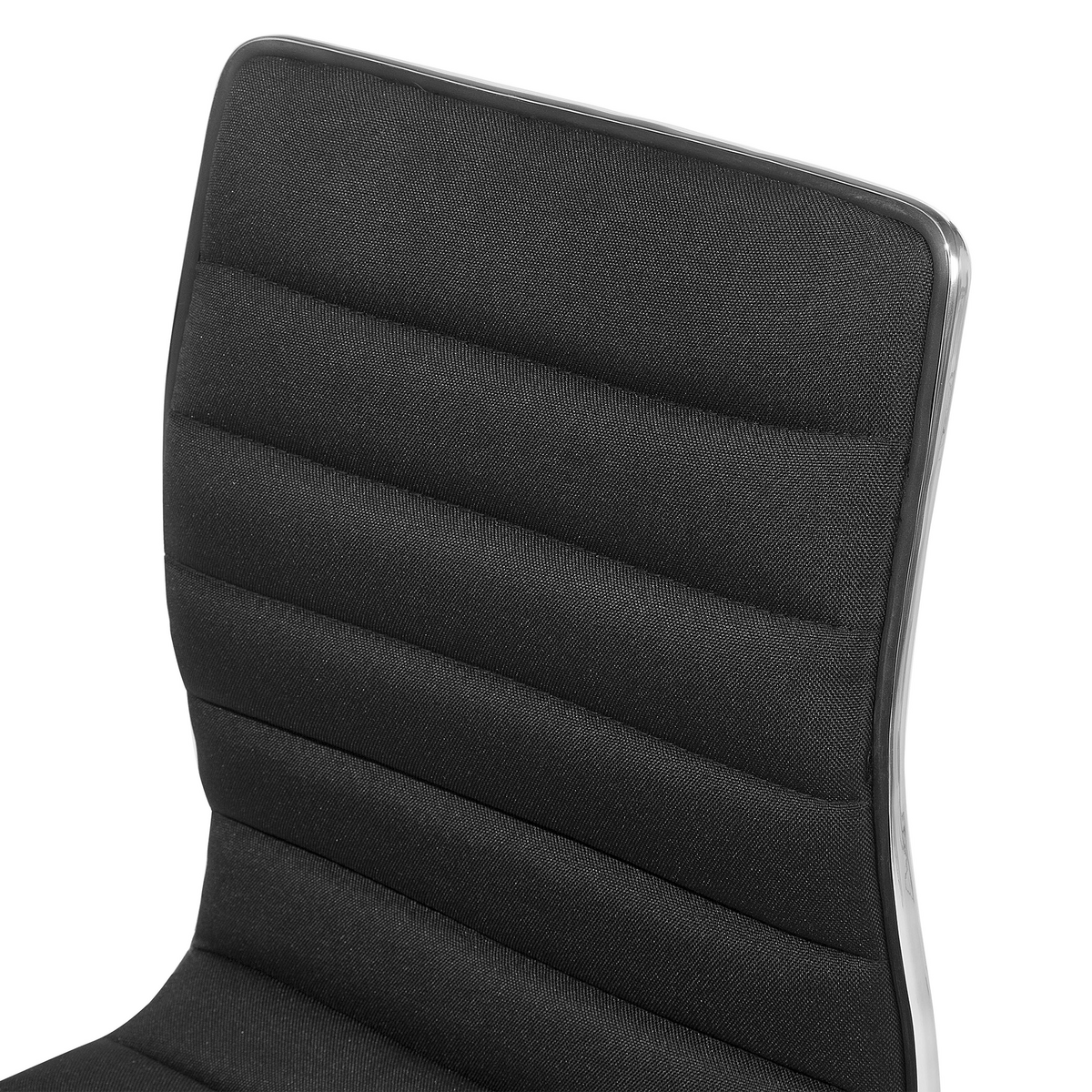 BARHOCKER 2er-Set Polsterbezug Schwarz Lucerne - Schwarz, Textil/Metall (40/116/39cm) - Beliani