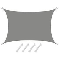 SONNENSEGEL 200/300 cm grau, rechteckig - Grau, Kunststoff (200/300cm) - Amanka