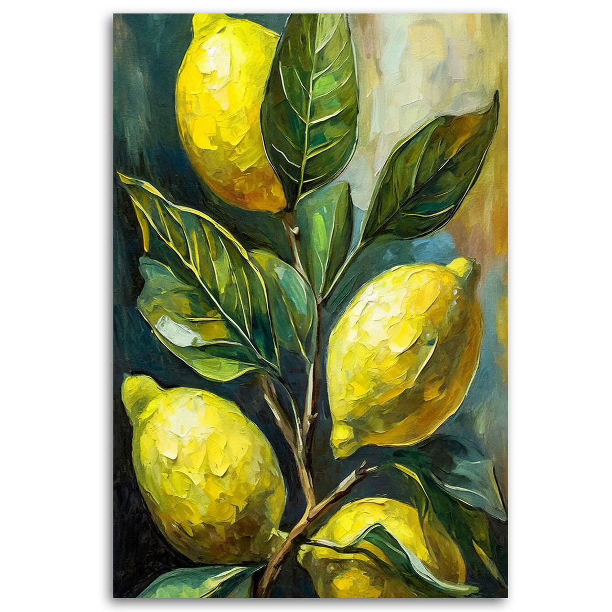 KUNSTDRUCK Grün 60/90 cm - Grün, Textil (60/90cm) - KUNSTLOFT