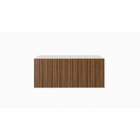 LOWBOARD LIVO 100/41/40 cm, Hängender TV-Schrank Weiß / Eichefarben - Eichefarben/Braun, Holzwerkstoff (100/41/40cm) - MASSENO