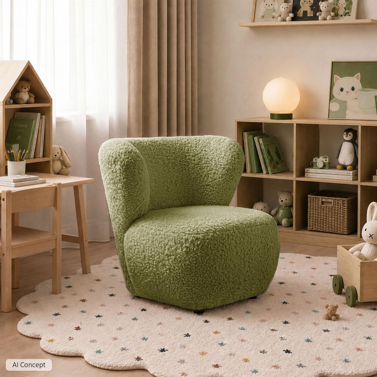 KINDERSESSEL ARLO KIDS Rolf 13 - Grün, Textil (85/74/58cm) - Lookway