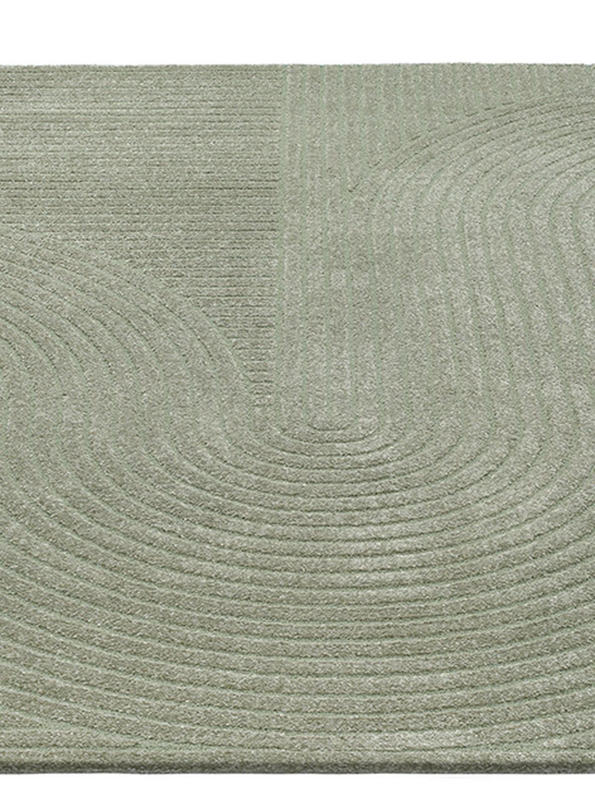 TEPPICH Kurzflor CETINA Geometrisch Polypropylen-Polyester Grün 200 x 290 cm - Grün, Textil (200/290cm) - KADIMA DESIGN