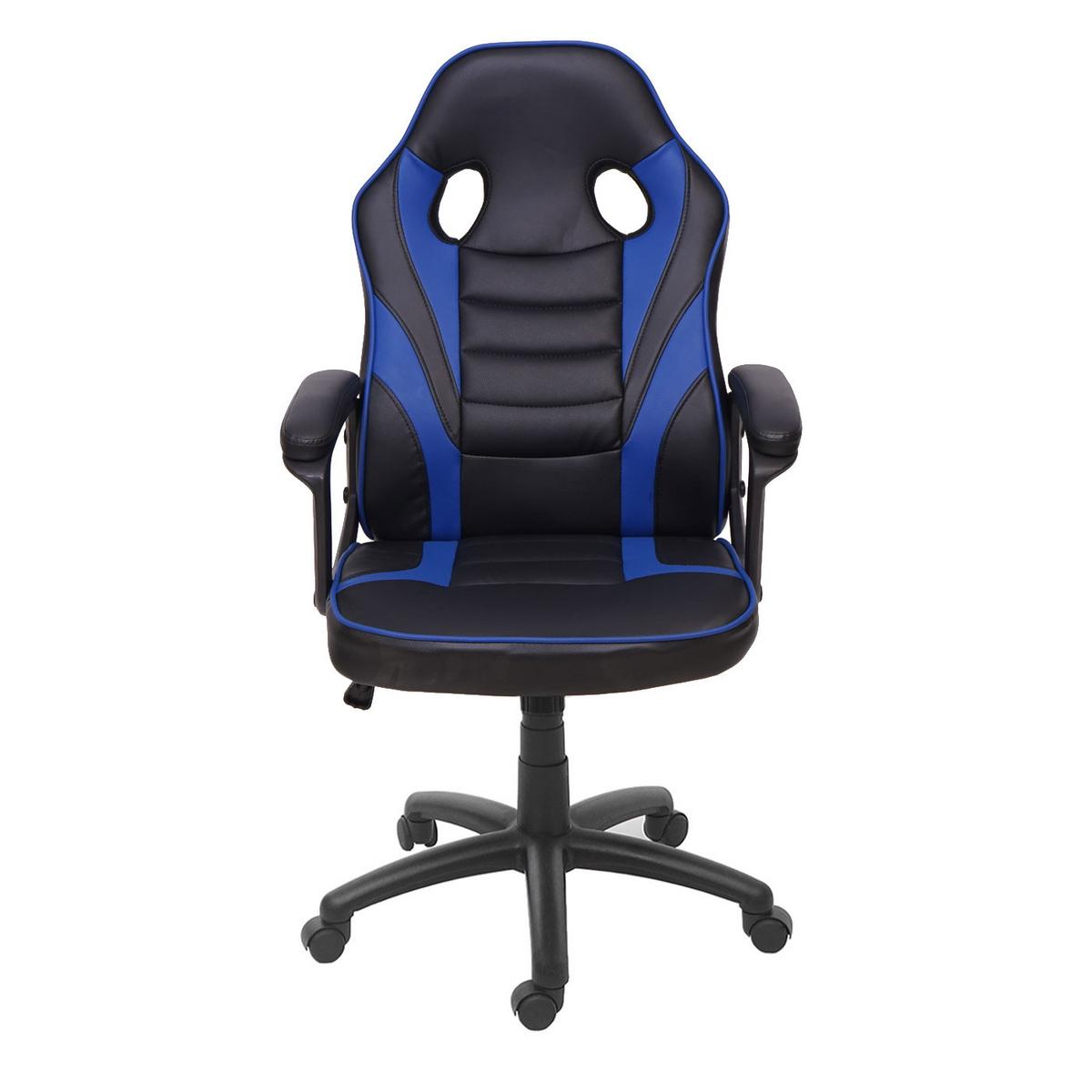 BÜROSTUHL Schwarz, Blau - Blau/Schwarz, Textil (63/119/64cm) - MCW