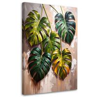 LEINWANDBILD Natur und Botanik 80x120cm - Grün, Textil (80/120cm) - Feeby