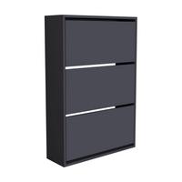 SCHUHKIPPER Aurskog - Anthrazit, Holzwerkstoff (73.5/110/24cm) - [en.casa]