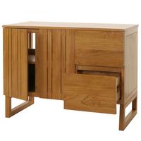 TEAK-WASCHBECKENUNTERSCHRANK Braun - Braun, Holz (106/82/56cm) - MCW