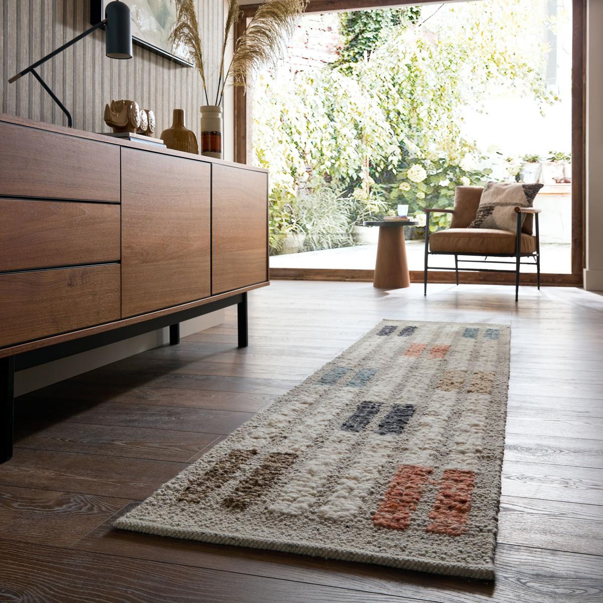 WOLLTEPPICH ALDER, geometrisch, Bunt, 80 x 300 cm - Multicolor, Textil (300/80cm) - KADIMA DESIGN