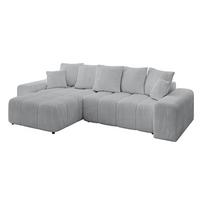 ECKSOFA Ottomane links ENIL-L 297x189x68 Grau Cord - Grau, Holzwerkstoff/Kunststoff (297/189cm) - ALTDECOR