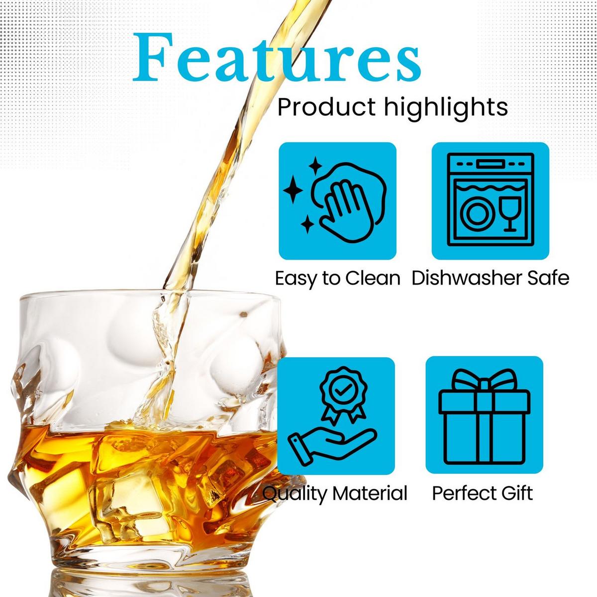 WHISKY GLAS Set (2-tlg.) - Transparent, Glas (0.3L) - Intirilife