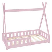 KINDERBETT Tipi 70x140 cm Rosa - Pink, Holz (70/140cm) - ML-DESIGN