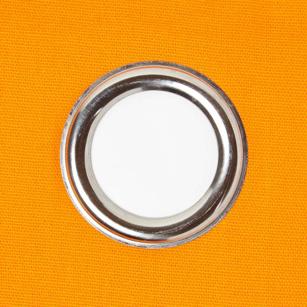 ÖSENVORHANG blickdicht 2er-Set, 137/182 cm - Orange, Textil (137/182cm) - Homescapes