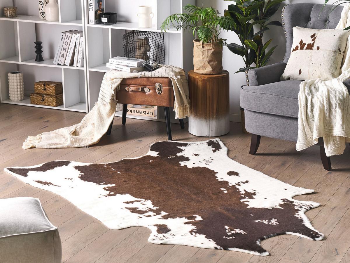 KUNSTFELL-TEPPICH Bogong 200/150 cm - Braun, Kunststoff (150/200cm) - Beliani