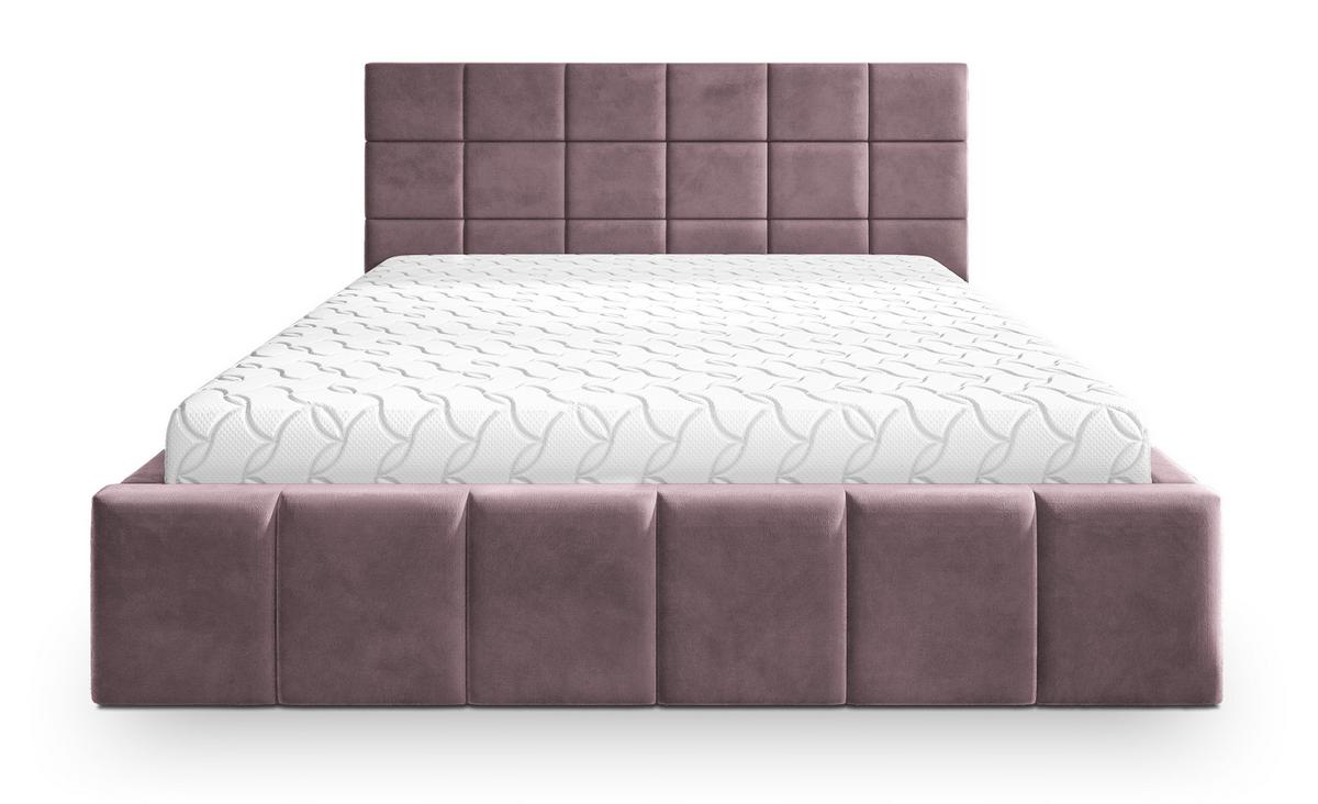 POLSTERBETT VERTO K 120x200 cm mit Bettkästen - Rosa - Rosa, Holz/Textil - MASSENO