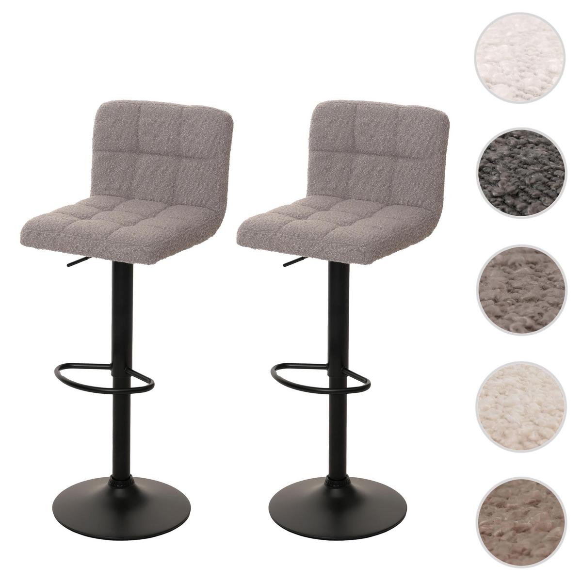 BARHOCKER Hellgrau 2er-Set - Hellgrau, Textil (38/107/41cm) - MCW