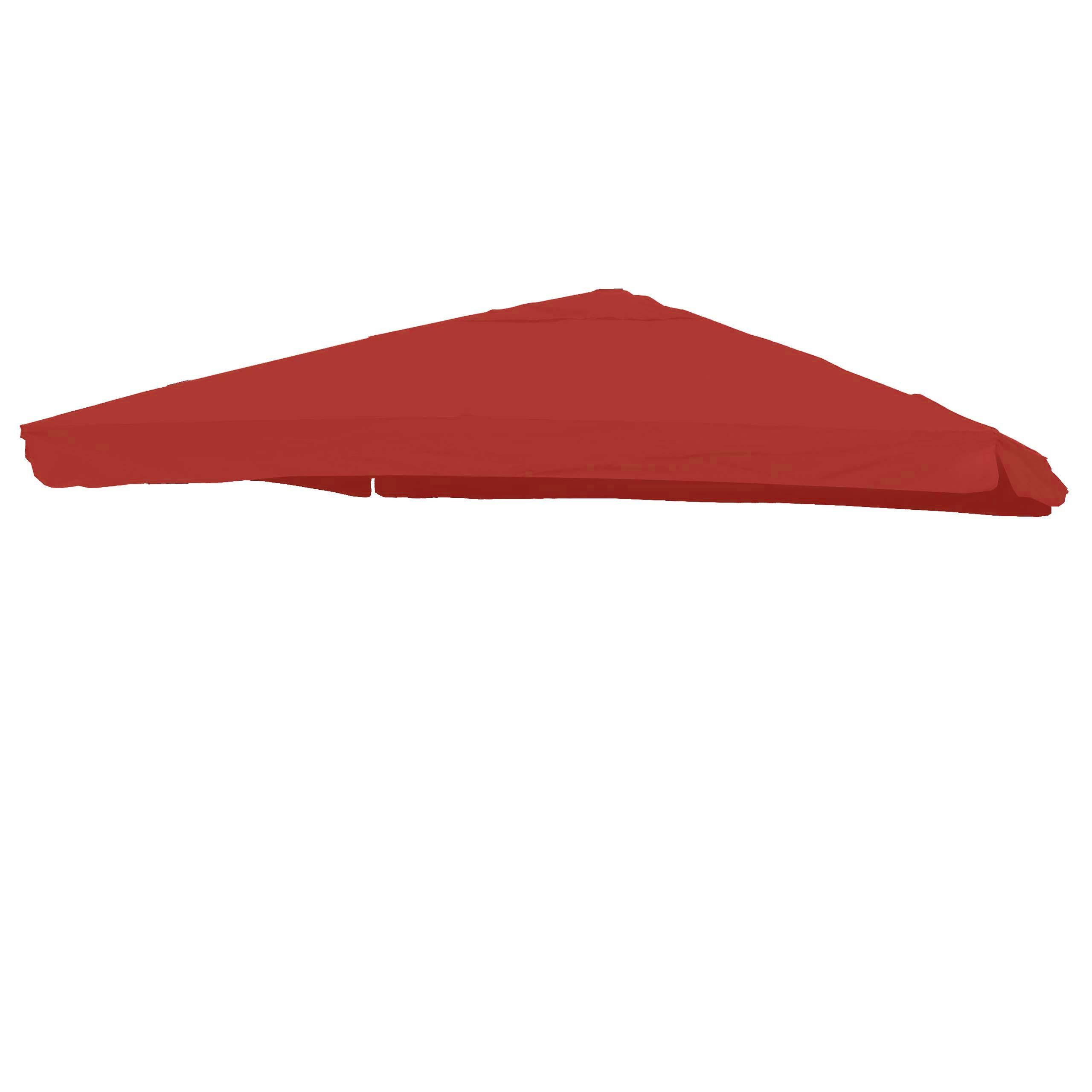 ERSATZ-BEZUG FÜR SCHIRM Rot - Rot, Textil (295/395cm) - MCW