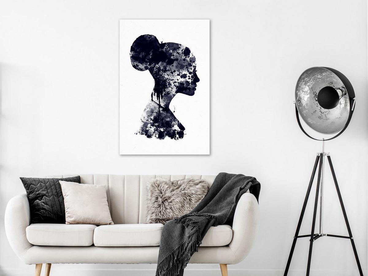 KUNSTDRUCK Schwarz-Weiß 40/60 cm - Schwarz, Textil (40/60cm) - KUNSTLOFT