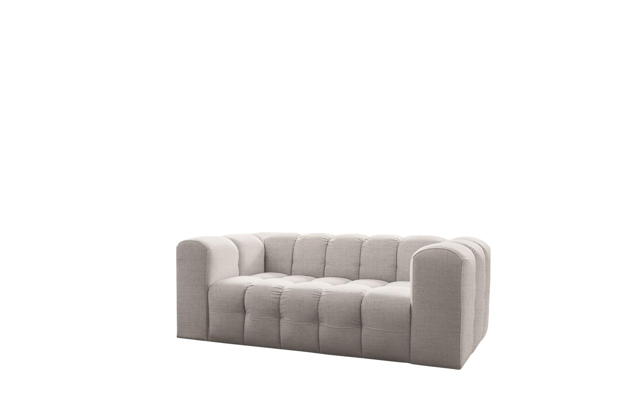 SOFA 2-sitzer Solvie In Moly - Creme, Holzwerkstoff/Textil (200/75/106cm) - Fun Möbel