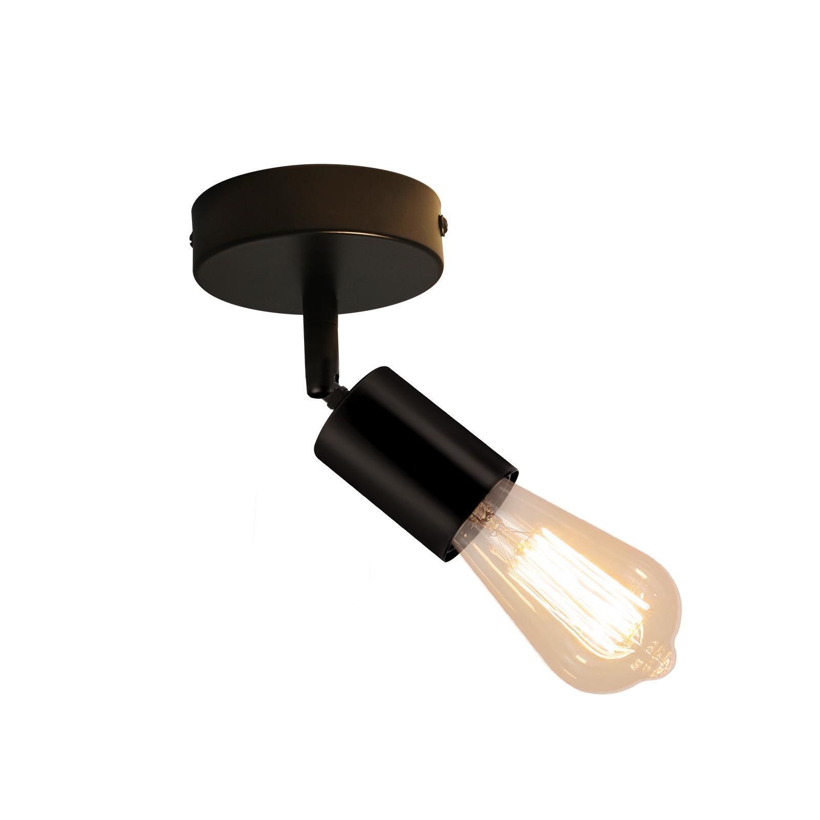 DECKENSTRAHLER Kriegspfad 9/9/14cm - Schwarz, Metall (9/9/14cm) - ZMH