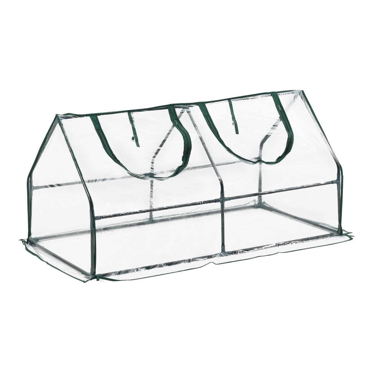 GEWÄCHSHAUS Laubach - Transparent, Kunststoff (120/60/60cm) - [en.casa]