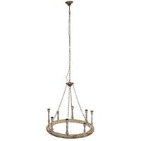 LAMPE aus Holz und Metall mit antikem Finish - Weiß, Holz (75/75/33cm) - Wanderlust