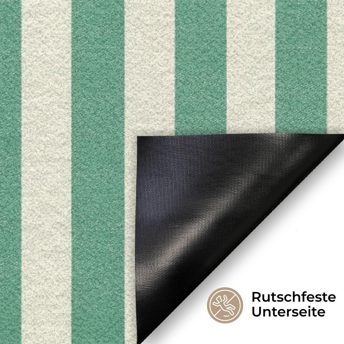 FUSSMATTE Krebs - Streifen - Realistisch - Sommerlich Schmutzmatte 60x40 cm - Multicolor, Kunststoff (60/0.4cm) - MuchoWow