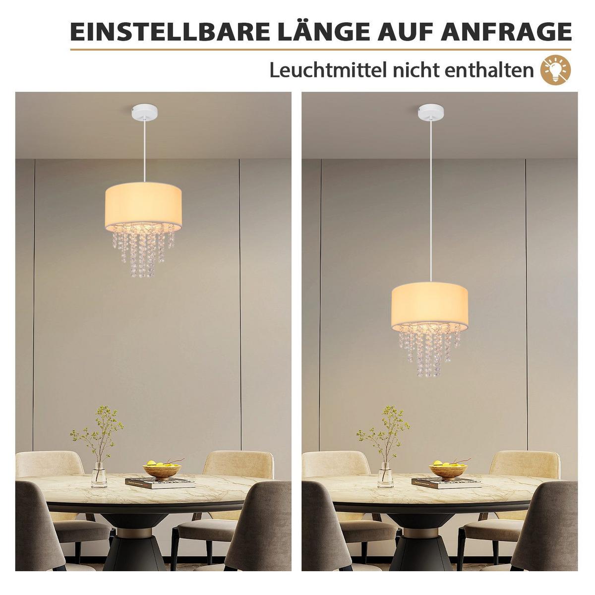 HÄNGELEUCHTE Feyrf 32/10/192 cm - Weiß, Metall (32/10/192cm) - ZMH