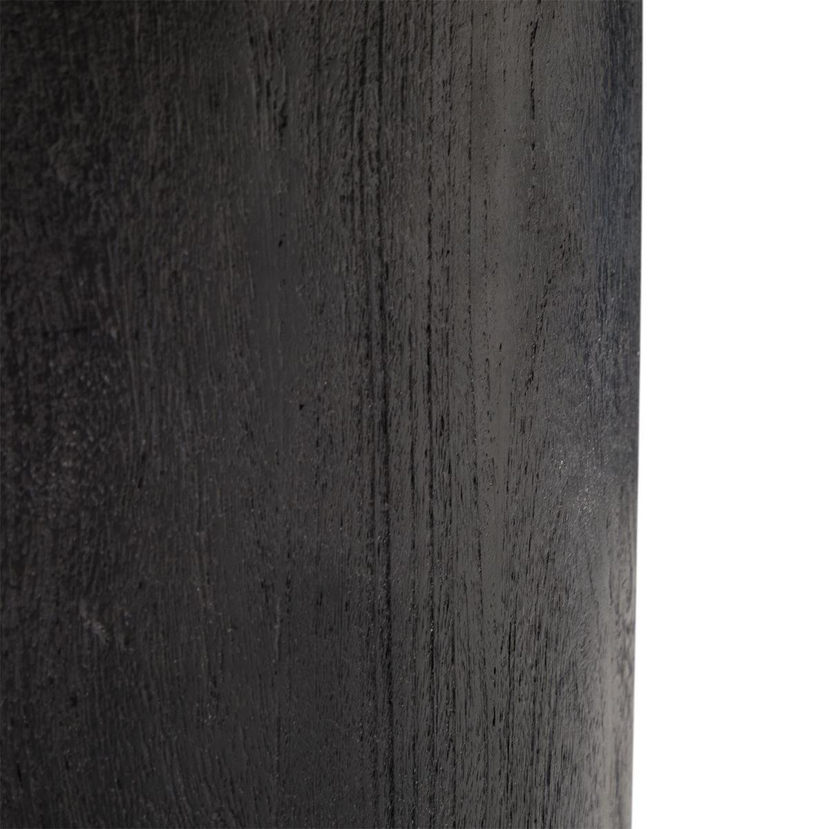 COUCHTISCH GANGA weiß/schwarz - Schwarz/Weiß, Holz/Naturmaterialen (80/80/35cm) - IDIMEX