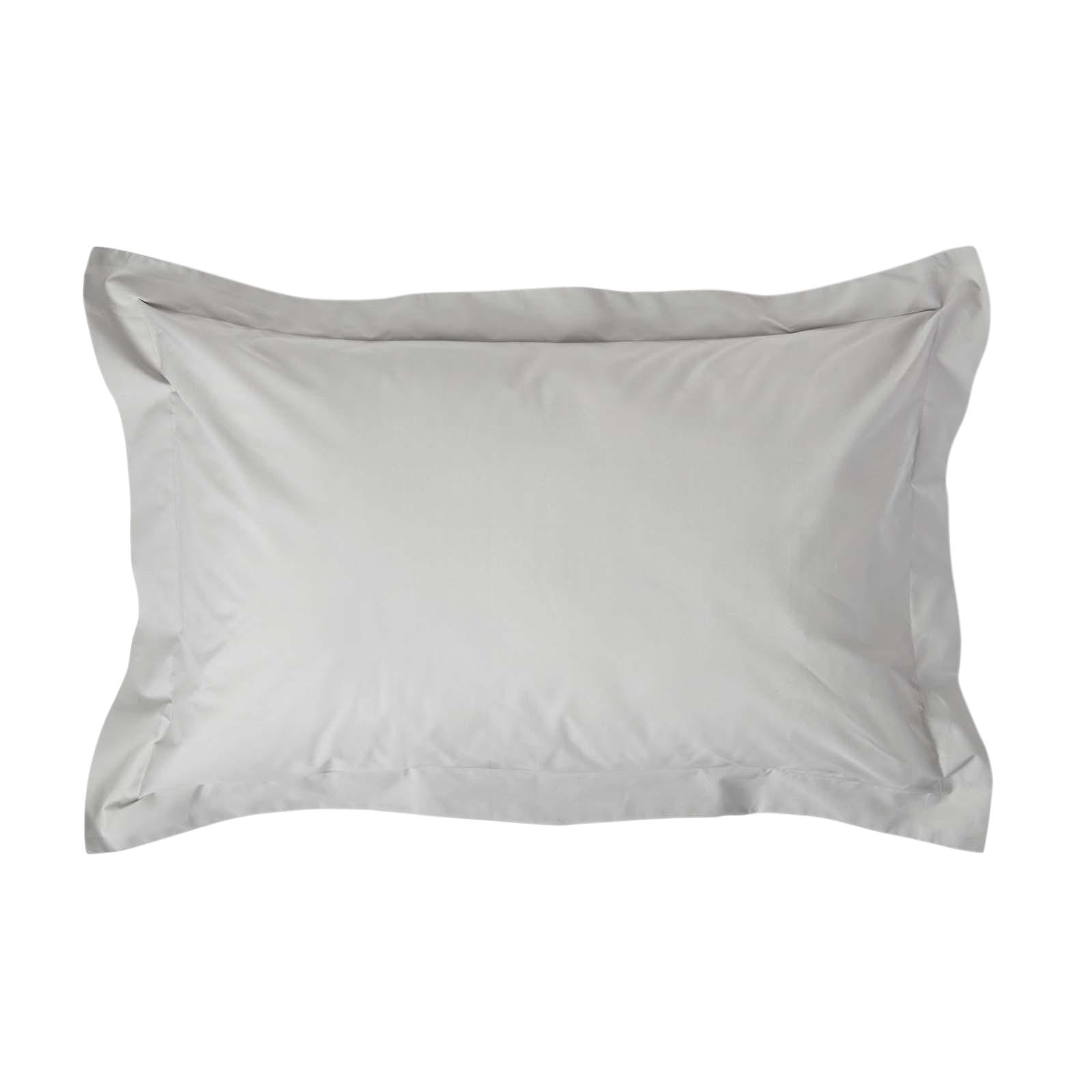 KISSENBEZUG Perkal mit Stehsaum, Fadendichte 200 - Grau, Textil (48/74cm) - Homescapes