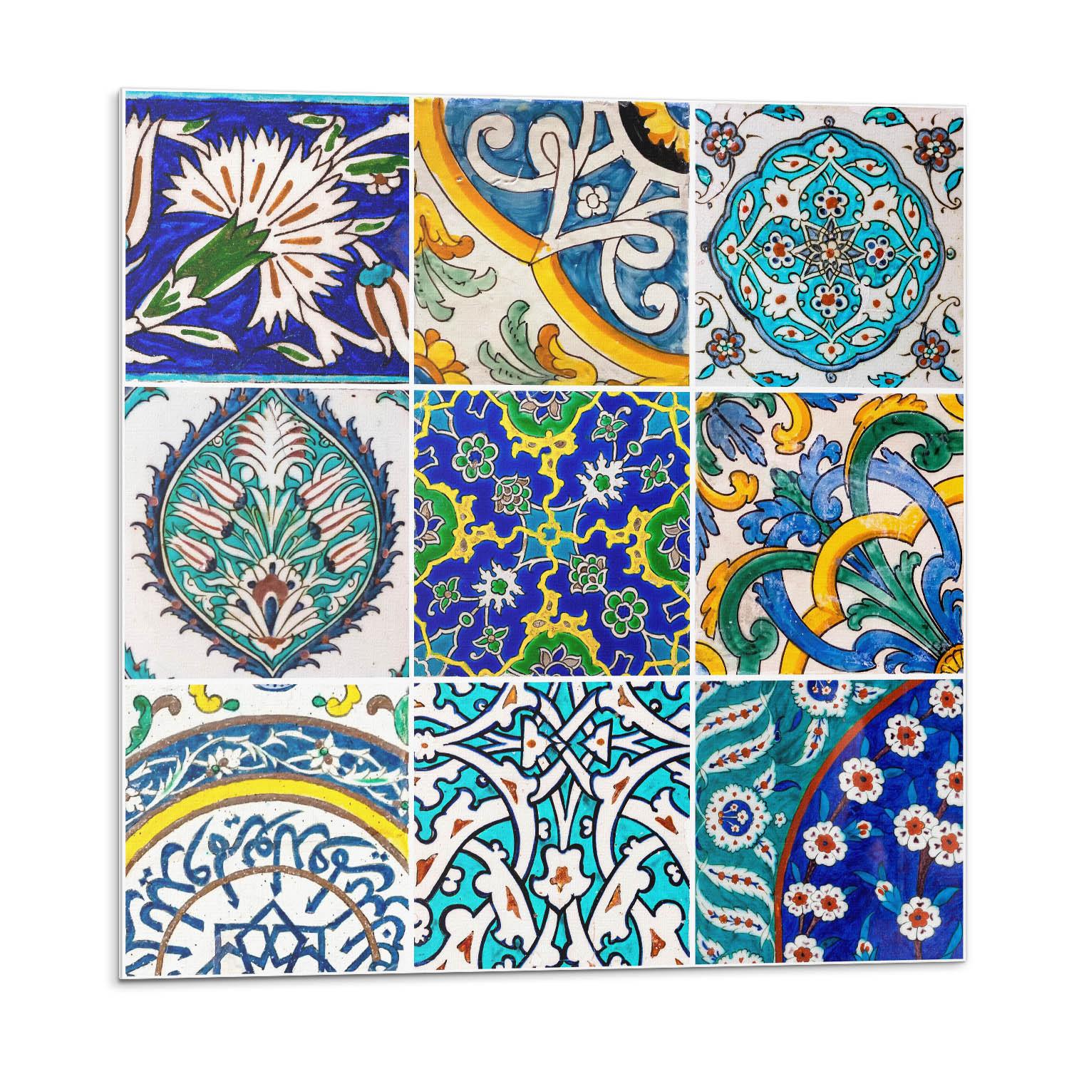 WANDPANEEL 20 Stück 20x20 cm selbstklebend Cordalla - Dunkelblau, Kunststoff (20/1.6/20cm) - Wallfluent