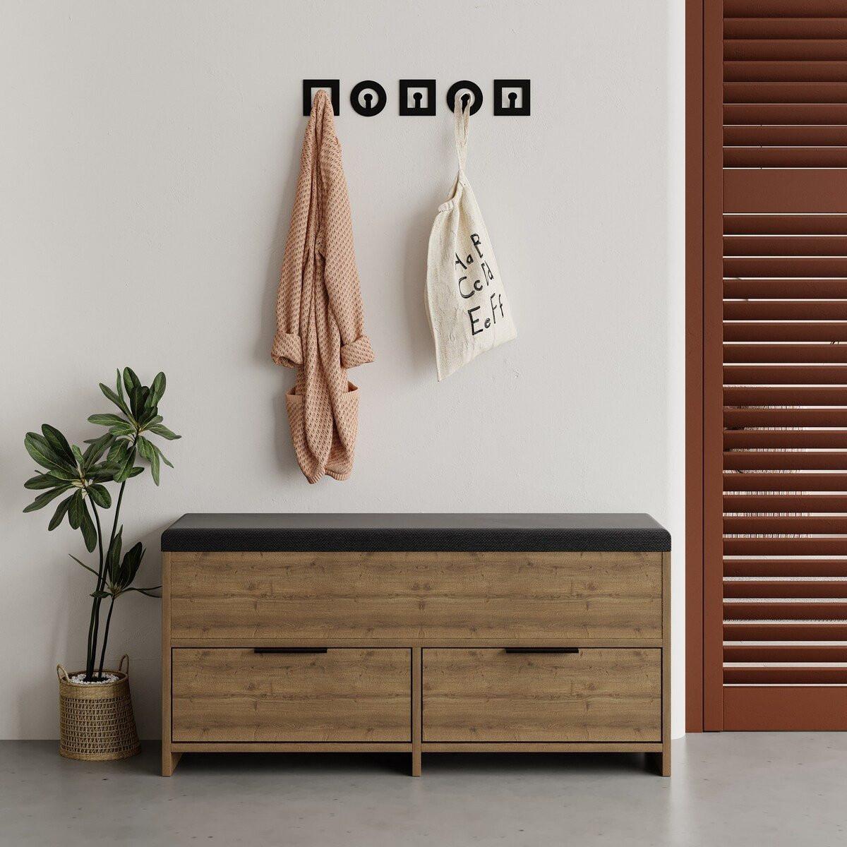 SCHUHAUFBEWAHRUNG B106 cm – COVE - Apfelbaumfarben, Holzwerkstoff (106/51.5/34cm) - Calicosy