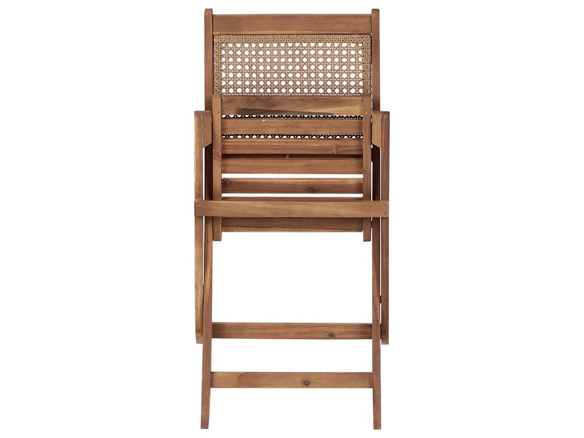 BISTRO-SET 2-Sitzer Heller Holzfarbton Paraggi - Hellbraun, Holz - Beliani