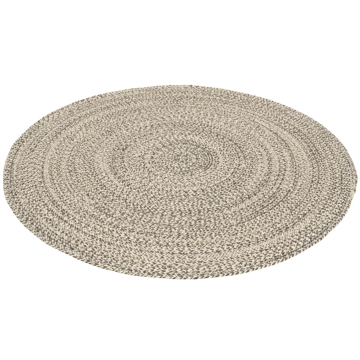 NATURFASER TEPPICH HANDGEFERTIGT JUTE KAYA RUND - Grau, Textil (120/120cm) - Pergamon