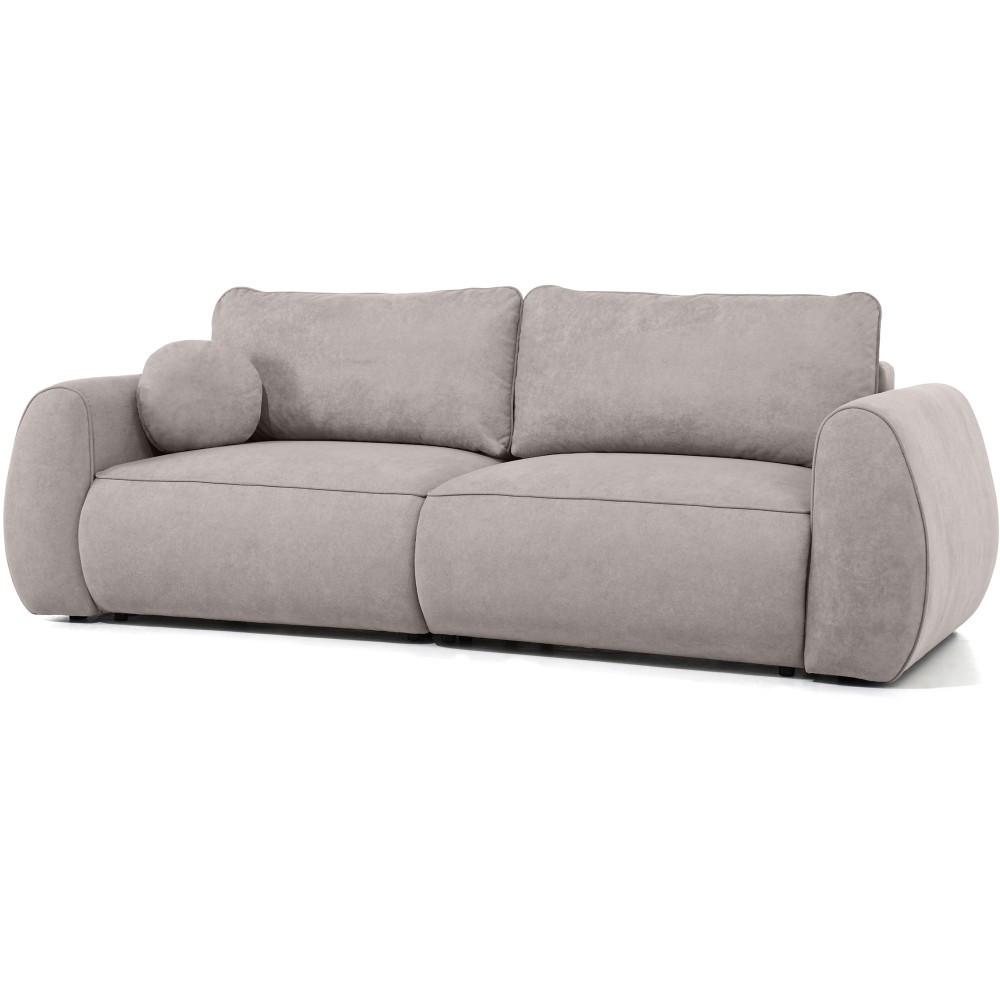 3-SITZER Schlafsofa Bravo mit Eckfunktion, mit zwei Bettkasten, Cappuccino - Schwarz/Cappuccino, Textil (257/96/110cm) - Beautysofa